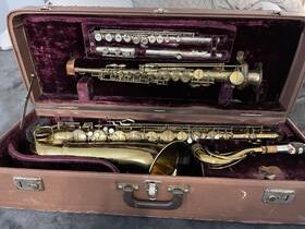 Cg Conn 30 M 285682 30m Conqueror Artiste Tenor Sax 1920s Straight Soprano Gemeinhardt