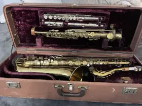 285682 Cg Conn 30 M 30m Conqueror Artiste Tenor Sax 1920s Straight Soprano Gemeinhardt