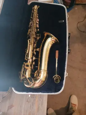 M1430 Conn Alto Saxophone Eb Brass Gold Lacquered Finish With Case