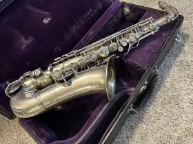 M206 Conn Chu Alto Sax/saxophone Little-used Original Silver Plate Plays Great