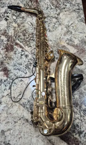 N59947 Conn Vintage 1970s Shooting Stars Alto Saxophone Untested With Hard Shell Case