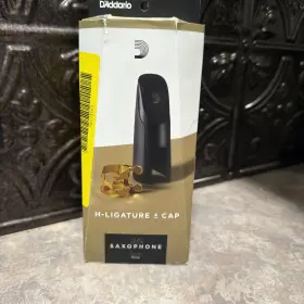 Has1g Dadario Woodwinds Dftaddario H-ligature And Cap Alto Sax Gold-plated