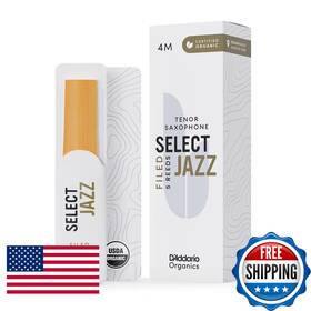 Daddario B0bhwrdc2f Dftaddario Organic Select Jazz Filed Tenor Saxophone Reeds - Sax