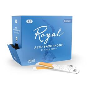 Daddario Rjb0125-b25 Dftaddario Woodwinds Royal Saxophone Reeds - Alto Sax With Strong Spine