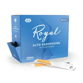 Rjb0125-b25 Daddario Dftaddario Woodwinds Royal Saxophone Reeds - Alto Sax With Strong Spine