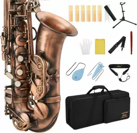 Eb0141 Eastar Alto Saxophone Brass E Flat Eb Sax Case School Band Refurbished