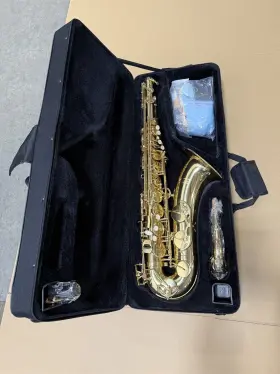 Eb0142 Eastar Tenor Saxophone B Flat Student School Band Sax Gold Lacquered Gig Bag