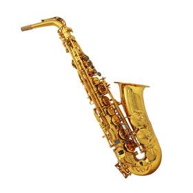 Eastern Music As254 Professional Gold Lacquer Alto Saxophone Reference 54 Style Eb With Hard Cas