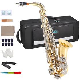 Eastrock 746362451417 Alto Saxophone E Flat Antique Finished Sax Full Kit For Students Beg