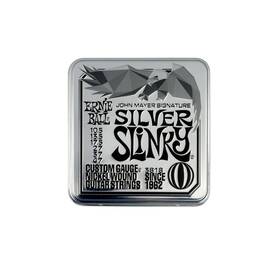 Ernie Ball P03818 John Mayer Silver Slinky Nickel Wound Electric Guitar Strings 3-pa