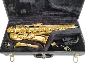 24086 Evette Buffet Crampon Gold Alto Saxophone With Neck Case And More