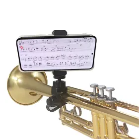 Fowuikoh 717382824482 Adjustable Trumpet Phone Lyre Clarinet Marching Band Brass Clip Holder
