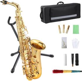 Garvee Dlrolxo1awp Ginmdycfywbzit4m Alto Saxophone Brass Gold Tone Instrument For Students Jazz Band