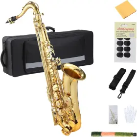 Imx-xwequniikzfvlllw8wkvznx7y Garvee Tenor Saxophone Brass Gold Music Instrument For Advanced As-200 B-flat