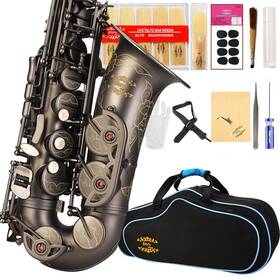 Glory Glysaxatf-3 Engraved Flower High Grade Antique Finish Series Pr3 E Flat Alto Saxophone