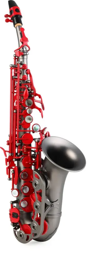 G2-ucrl Growling Sax Red Lava Gen 2 Curved Soprano Saxophone - Black With Keys G2-ucrl Growling Sax Red Lava Gen 2 Curved Soprano Saxophone - Black With Keys
