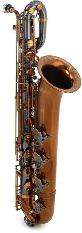 G3-obbr Growling Sax Origin Gen 3 Bari Saxophone - Brown Gold And Black Nickel