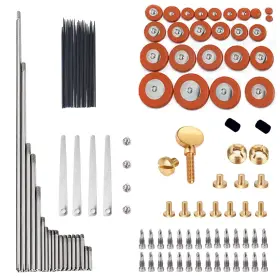 4334281799 Gu 1 Set Alto Sax Repair Parts Screws 25pcs Pads Blanket Column