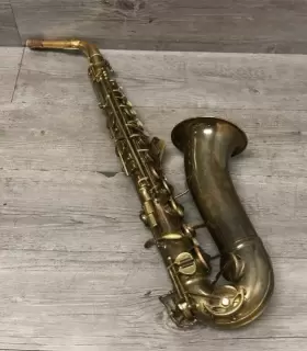 A4065 Henri Lavelle Vintage Alto Saxophone Woodwind Musical Instrument Parts Repair