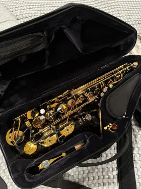 92bl Henri Selmer Paris Model Supremeft Alto Saxophone In Black Lacquer Mint Condition