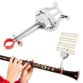 Honutige 22385808 Clarinet Lyre Trombone Clip Metal Plating Clamp-on Music Trumpet T