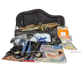 Jb180al Jean Baptiste 1343927 Student Alto Saxophone With Case 2 Stands Books Extras