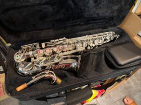 Jean Baptiste Jb686 Alto Saxophone - Model Jb686abs Nickel Plated In Case