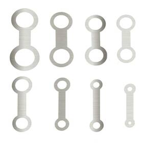 Jiayouy 414802057643 8pcs Stainless Steel Saxophone Leveling Rings Pad Woodwind Instrument Pads Re