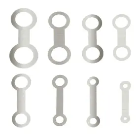 Jiayouy 414802057643 8pcs Stainless Steel Saxophone Leveling Rings Pad Woodwind Instrument Pads Re