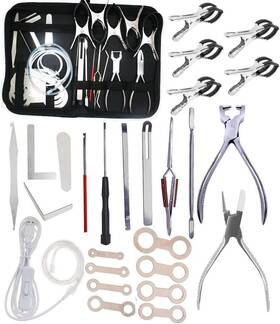 Jiayouy Jly2181-1 26pcs Sax Repair Tool Kit Include Led Leak Light And Spring Hook Key