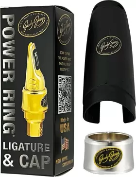 Jjpras1s Jodyjazz As1s Power Ring Ligature With Cap For Hard Rubber Alto Saxophone