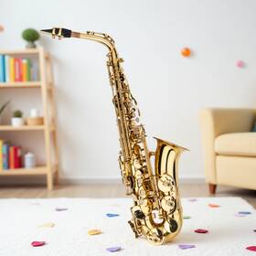 Juhomiee Jt-25180517 Eb Alto Beginner / Student Saxophone Kit - Brass Body Golden Finish E-flat Sax