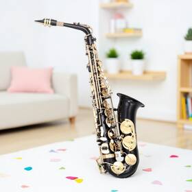 Jutrend Jt-16001087 Eb Alto Saxophone Beginner / Student Kit - Black Finish And Brass Body Sax