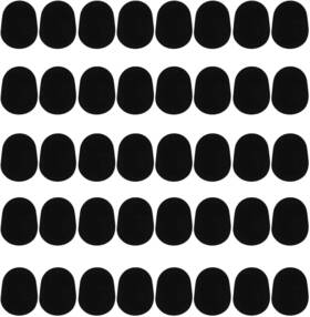 Kasteco 7539574211 40 Pieces Black Mouthpiece Cushion 0.8 Mm Patches For Alto