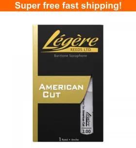 Bsa2.00 L G Re Reeds Legere Baritone Saxophone American Cut Reed- 2.0 -new Bsa2.00 L G Re Reeds Legere Baritone Saxophone American Cut Reed- 2.0 -new