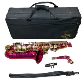 Lzr360as Lazarro Alto Saxophone - Pink And Gold