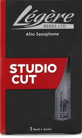 Legere Lgass-2.5 Lgstuas2.5 - Studio Cut Alto Saxophone Reed 2.5