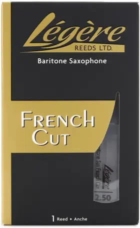Lgbsf-2.5 Legere French Cut Baritone Saxophone Reed - 2.5 Lgbsf-2.5 Legere French Cut Baritone Saxophone Reed - 2.5