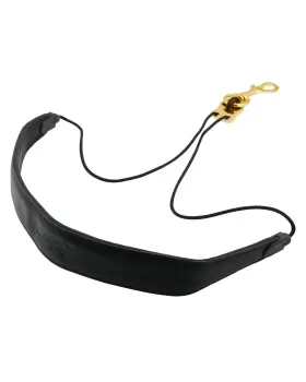 Libretto 718981476894 Premium Saxophone Neck Strap Soft Genuine Leather Padding Adjustab