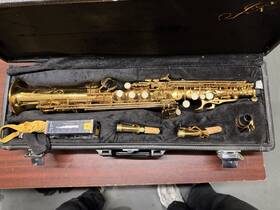 Lj Hutchen Pmss-66r P. Mauriat Bb Soprano Saxophone Gold Lacquer Brass High F# Case