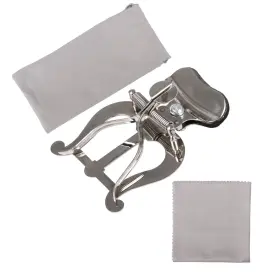 M8190220043 Lovermusic Silver Clamp-on Holder Marching Lyre For Trombone