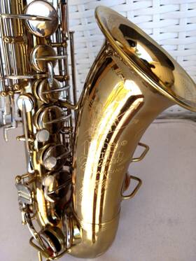 Martin 83757 Vint. Ft62 Indiana Rmc Gold/silver Alto Sax With Gator Gig Bag - Excellent