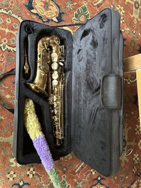 Maybach 1406098 Paris Series Alto Saxophone Hand Engraved Gold With Case Mouthpiece
