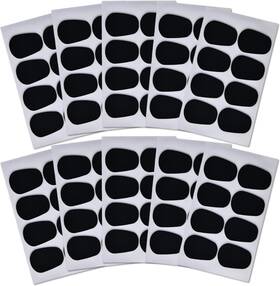Mcajnsu 313101516500 80 Pcs 0.8mm Food-grade Silicone Saxophone And Clarinet Mouthpiece Cushions Blac