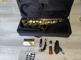 Hs18101417 Mendini By Cecilio Eb Alto Saxophone Mas-bk - Case Mouthpiece