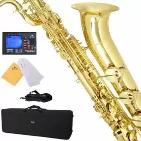 Mbs-30l Mendini 92d By Cecilio Lacquer Yellow Brass Intermediate E Flat Baritone Saxophone