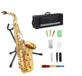 0t1fw0qfzip45 Milleloom Tenor Saxophone Beginner Kit Cleaning Cloth Case Mouthpiece Neck Strap D-flat