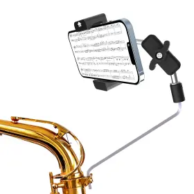 Ts039 Natdetc Alto/tenor Saxophone Lyre Holder 4x4mm Metal Square Socket Mount Adjustable