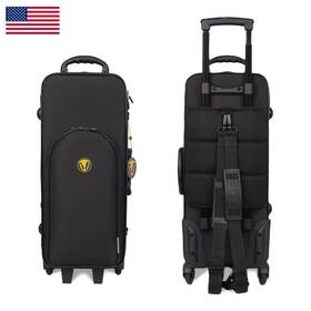 Omebaige B0g1l8bgd3 Sax Cases Wheels Lightweight Alto Case For Eb Saxophone