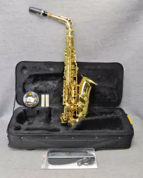 As711 Prelude By Selmer F# Alto Saxophone With Mouthpiece Case Mint Condition Used